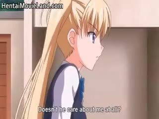 Nasty turned on Blonde Big Boobed Anime honey Part5